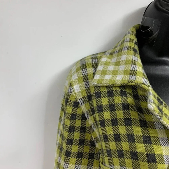 Rachel Roy Women's Plaid Check Rayon 3 Button Long Sleeve Jacket Size L - Picture 3 of 13